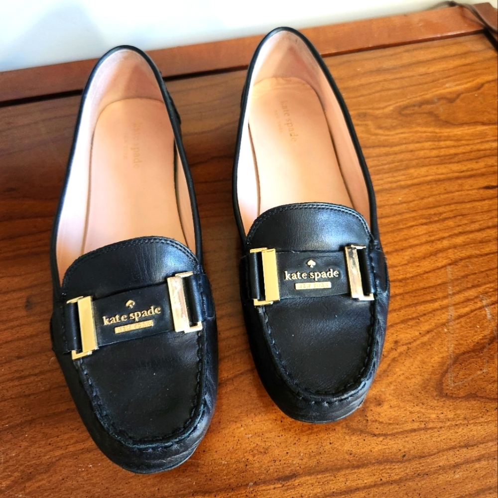 Kate Spade Signature Logo leather loafers sz 8.5